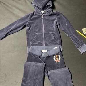 Juicy Couture Deep Navy Velour Hoodie